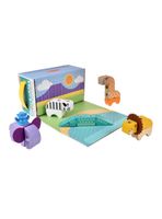 Set de Bloques Animales Safari 34 Piezas