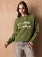 Sweater Tejido de Punto con Detalle Frontal