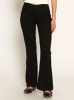 Jeans Flare Tiro Alto Pretina Básica