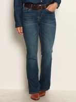 Jeans Recto Tiro Medio 1 Botón con Cinturón P071