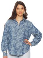 Blusa Manga Larga Lyocell Estampado