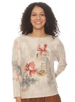 Sweater Manga 3/4 Sublimado Escote Redondo