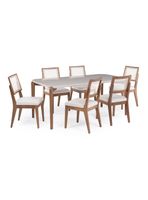 Juego de Comedor Donatella 180 cm + 6 Sillas Saga