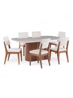 Juego de Comedor Kalina 1.8 + 6 Sillas Ella