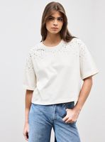 Polera Hombro Caído con Aplicación Joya