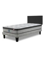 Cama Europea Dreamer Plus 1.5 Plazas Pgm Base Normal + Respaldo