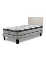 Cama Europea Dreamer Plus 1.5 Plazas Ppgar Base Normal + Respaldo