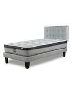 Cama Europea Dreamer Plus 1.5 Plazas Urbp Base Normal + Respaldo