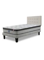 Cama Europea Dreamer Plus 1.5 Plazas Urba Base Normal + Respaldo