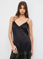 Blusa Lencera Tirantes Satín