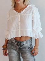 Blusa Vuelos Detalle Holgado
