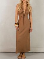 Vestido ccon Argolla Escote