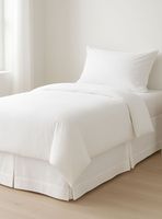 Faldón Básico Liso Blanco 220 Hilos King