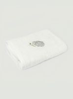 Toalla Bordada Hortensia Blanco Sábana