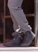 Zapato Escolar Cuero Logo Lisa Hombre