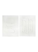 Set X2 Cuadros Textura Blanc