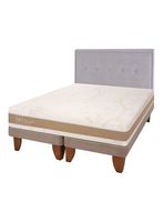 Cama Europea King Rilassati Infinity Base Dividida + Respaldo Ganges