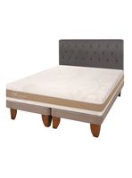 Cama Europea King Rilassati Infinity Base Dividida + Respaldo Kavery
