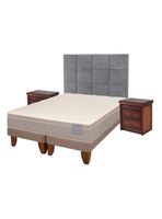 Cama Europea Rilassati 2 Plazas Base Dividida + Set Tamesis