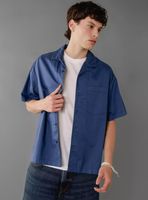 Camisa AE Everyday Relajada Cuello Plano