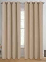 Set de Cortinas Black Out 140x220 cm Beige