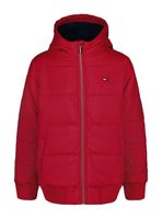 Parka con Detalle Manga Logo Bicolor