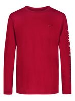 Polera Detalle Logo Tipográfico en Manga Algodón