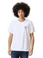 Polera Manga Corta Estampado Lateral Algodón