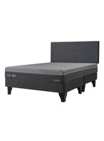 Cama  Cosmos 2 Plazas Base Dividda + Respaldo