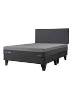 Cama Europea Cosmos 2 Plazas Base Dividida + Respaldo