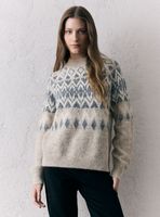 Sweater Mock Neck Fair Design con Lurex