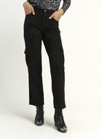 Pantalón Cargo Recta Suede