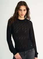 Sweater Tejido Calado E Round Neck