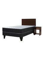 Cama Europea Cádiz 1.5 Plazas Base Normal + Set Cádiz