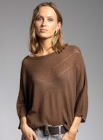 Chaleco Tejido Niza Delgado Café