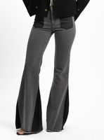 Jeans Flare Tiro Medio Ada Gris