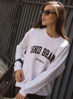 Polerón Light Gray Crewneck Brand