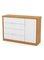 Cómoda Tutto Puerta Blanco Caramelo