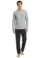 Pijama Largo Jaspeado Básico