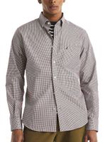 Camisa Miniprint Manga Larga Casual