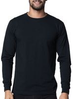 Camiseta Manga Larga Cuello Redondo Algodón Liso