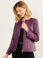 Chaqueta Pu con Cierre