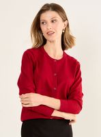 Chaleco Tejido Básico Abotonado Color