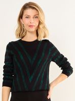 Sweater Tejido de Fantasía Cuello Alto