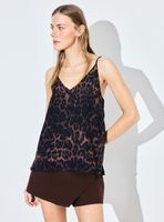 Blusa Doble Capa Tirantes Finos Estampada