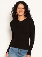 Polera Manga Larga Escote Redondo