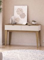 Arrimo Isis 136x38.5x80.5 cm Roble y Blanco