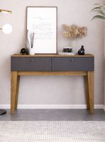 Arrimo Veneza 120x38.5x79 cm Nogal y Grafito