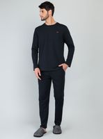 Pijama Largo Regular Fit Logo Bodado