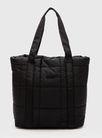 Cartera de Hombro Tote Puffer Black